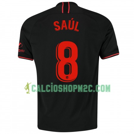 Atlético Madrid Saul 8 Maglia Trasferta 2019/2020 Manica Corta